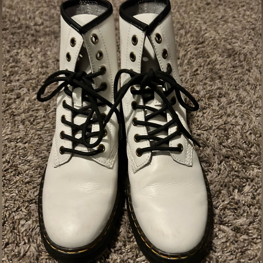 white doc marten’s!!
